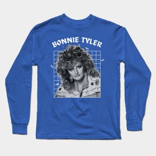 Bonnie tyler --- 70s retro Long Sleeve T-Shirt